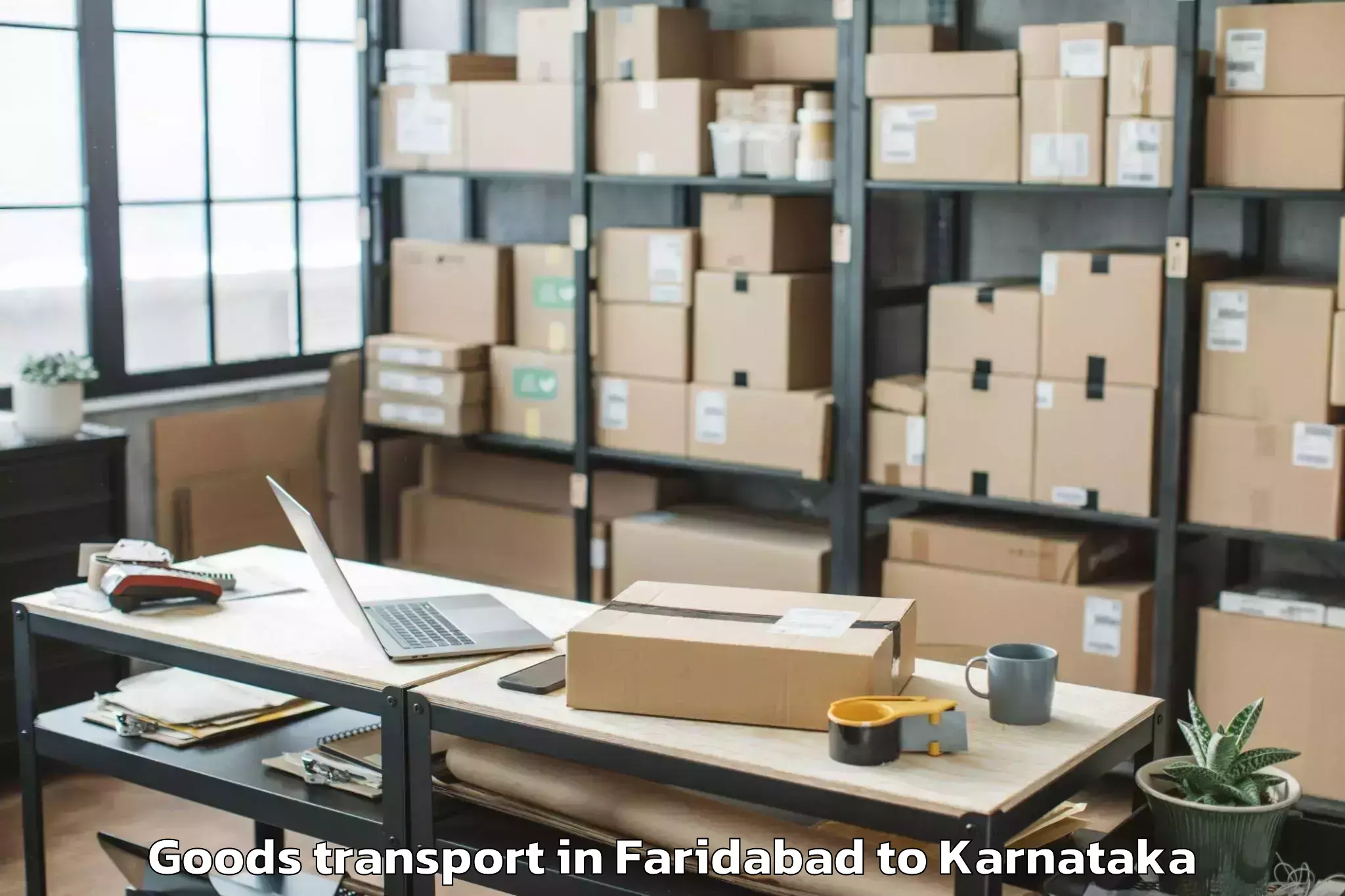 Get Faridabad to Kannada University Vidyaranya Goods Transport